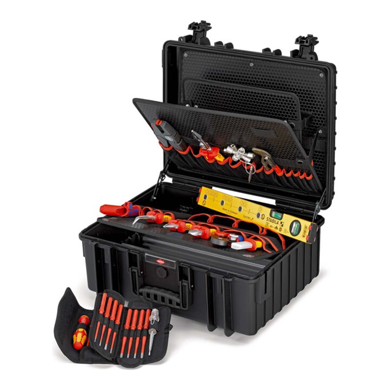 KNIPEX 00 21 36 Werkzeugkoffer 'Robust34' Elektro 26-teilig 419 mm