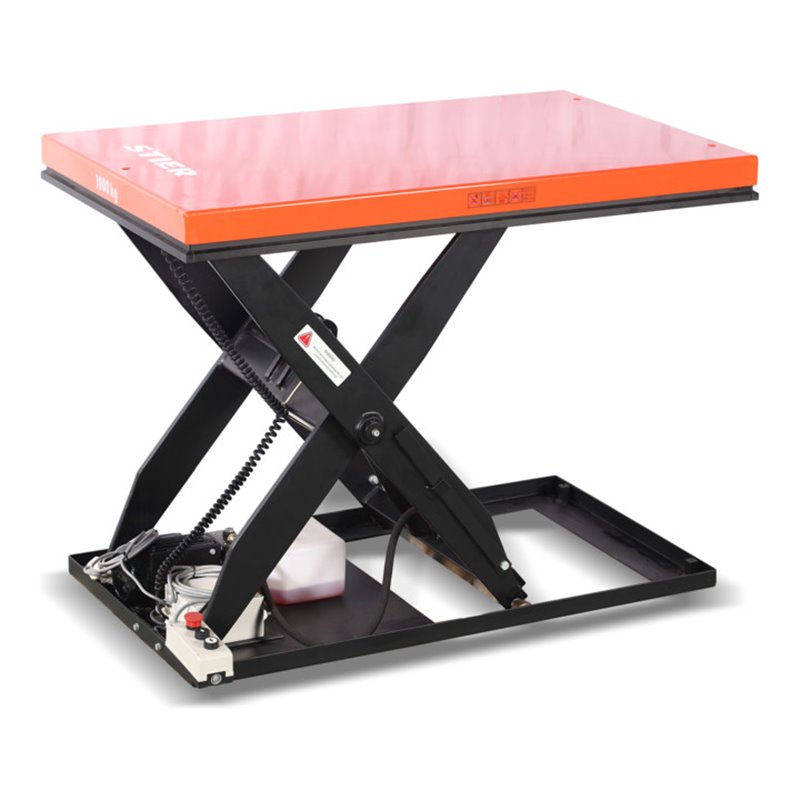 STIER Scheren-Hubtisch Tragkraft 1000kg Plattform 1300x800mm