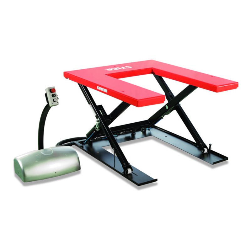 STIER Scheren-Hubtisch U-Profil Tragkraft 1000kg Plattform 1450x1140mm