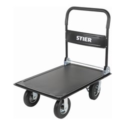 STIER Plattformwagen klappbar Tragkraft 300kg mit Luftbereifung