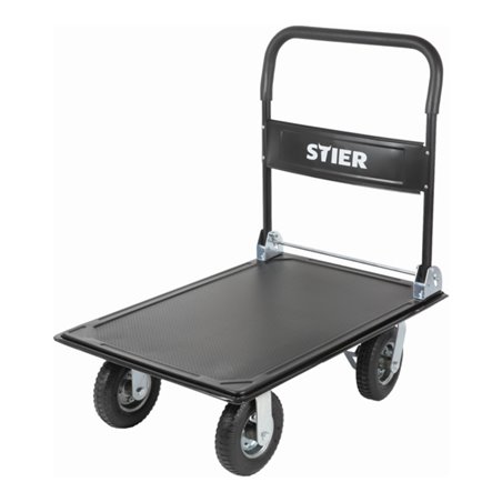STIER Plattformwagen klappbar Tragkraft 300kg mit Luftbereifung