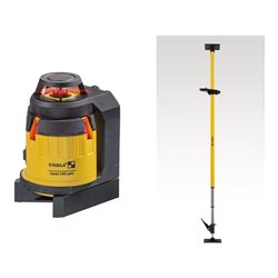 STABILA Multilinien-Laser LAX 400 6-teiliges Set inkl. Laser-Teleskopstütze