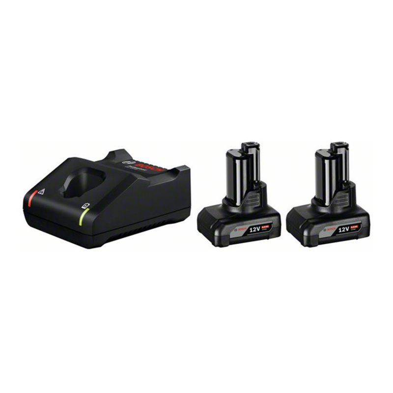 Bosch Akku Starter-Set: 2 x GBA 12 Volt 6,0 Ah und GAL 12V-40