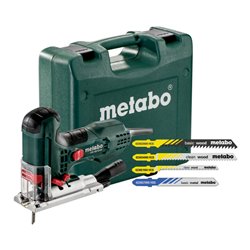 Metabo Stichsäge STE 100 Quick Set mit 20 Stichsägeblättern Kunststoffkoffer