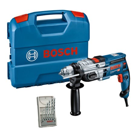Bosch Schlagbohrmaschine GSB 20-2 mit 7-teiligem Steinbohrer-Set