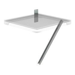 MUNK Flanschplatte& Strebe 1000mm