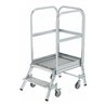 MUNK Aluminium-Podestleiter,einseitig begehbar, 2 Stufen