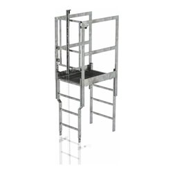 MUNK Attika-Überstieg mit Sicherungstüre und Steigschutzschiene