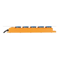 Super-Solid SL 554 DE FI IP54 Steckdosenverteiler 5-fach 5m H07RN-F 3G1,5
