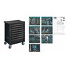 HAZET Werkstattwagen Assistent 179N-8-RAL7021/300 Schubladen flach: 7 x 77 x 522 x 398 mm Schubladen hoch: 1 x 162 x 522 x 398 m