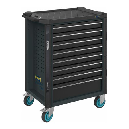 HAZET Werkstattwagen Assistent 179NT-8-RAL7016 Schubladen flach: 7 x 77 x 522 x 398 mm Schubladen hoch: 1 x 162 x 522 x 398 mm