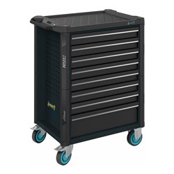 HAZET Werkstattwagen Assistent 179N-8-RAL7021 Schubladen flach: 7 x 77 x 522 x 398 mm Schubladen hoch: 1 x 162 x 522 x 398 mm