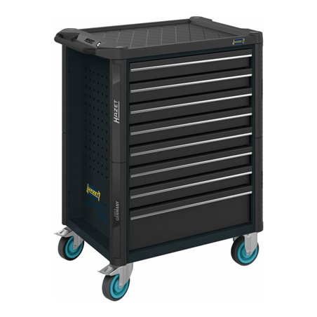 HAZET Werkstattwagen Assistent 179N-8-RAL7021 Schubladen flach: 7 x 77 x 522 x 398 mm Schubladen hoch: 1 x 162 x 522 x 398 mm