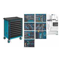 HAZET Werkstattwagen Assistent 179N-8-2700/296 Schubladen flach: 7 x 77 x 522 x 398 mm Schubladen hoch: 1 x 162 x 522 x 398 mm A