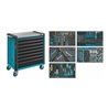 HAZET Werkstattwagen Assistent 179NXL-8/321 Schubladen flach: 7 x 77 x 696 x 398 mm Schubladen hoch: 1 x 162 x 696 x 398 mm