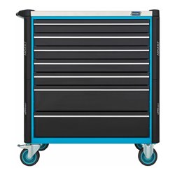 HAZET Werkstattwagen Assistent 179NXL-8/321 Schubladen flach: 7 x 77 x 696 x 398 mm Schubladen hoch: 1 x 162 x 696 x 398 mm