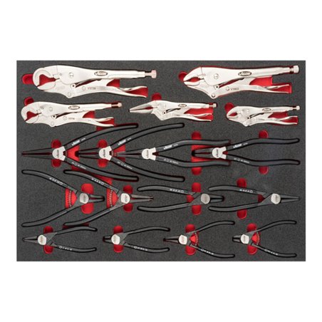 VIGOR Zangen-Einlage V6816 17tlg