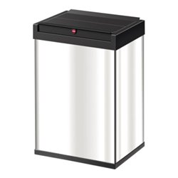 Hailo Big-Box Swing L, Großraum-Müllbox, 35 ltr, Edelstahl