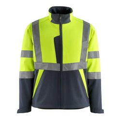 Mascot Kiama Soft Shell Jacke Größe 4XL, hi-vis gelb/schwarzblau