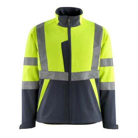 Mascot Kiama Soft Shell Jacke Größe 4XL, hi-vis gelb/schwarzblau