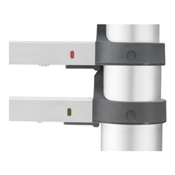 Hailo FlexLine T80, Alu-Sicherheits-Teleskopleiter, 9 Sprossen