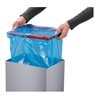 Hailo Big-Box Swing XL, Großraum-Müllbox, 52 ltr, Silber