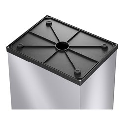 Hailo Big-Box Swing XL, Großraum-Müllbox, 52 ltr, Silber