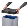Hailo Big-Box Swing XL, Großraum-Müllbox, 52 ltr, Silber