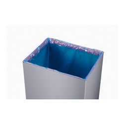 Hailo Big-Box Swing XL, Großraum-Müllbox, 52 ltr, Silber