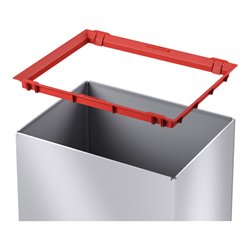Hailo Big-Box Swing XL, Großraum-Müllbox, 52 ltr, Silber