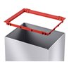 Hailo Big-Box Swing XL, Großraum-Müllbox, 52 ltr, Silber