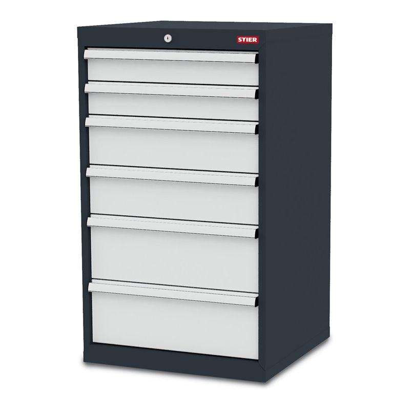STIER Schubladenschrank mit 6 Schubladen