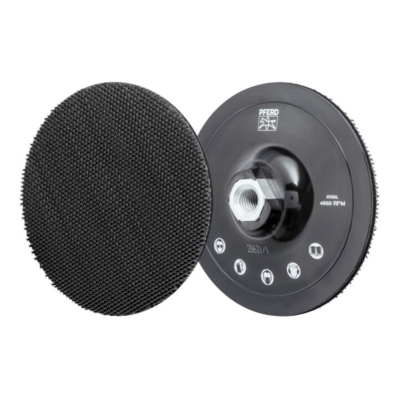 PFERD TOOLS POLIVLIES-Klettrondenhalter PVKRH Ø 125 mm Gewinde M14