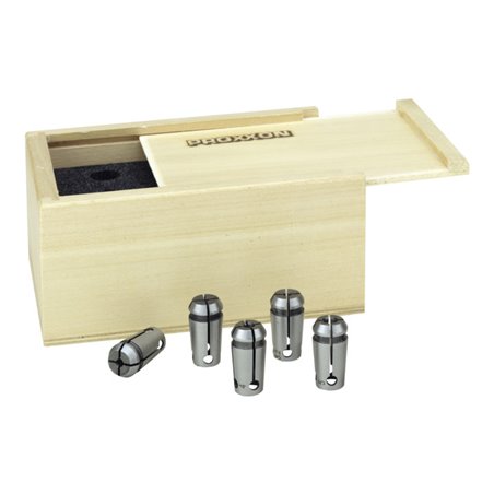 Proxxon Spannzangensatz für PF/FF 230, 5-tlg. (2,4 bis 5 mm)