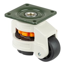 BS Rollen Heberolle W220.A90.050 Lenkrolle mit Feststeller, Raddurchmesser 50 mm,