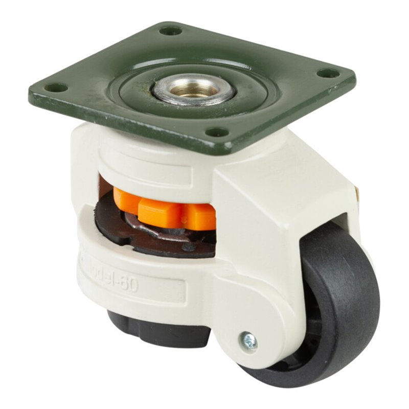 BS Rollen Heberolle W220.A90.050 Lenkrolle mit Feststeller, Raddurchmesser 50 mm,