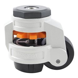 BS Rollen Heberolle W221.A90.075 Lenkrolle mit Feststeller, Raddurchmesser 75 mm,