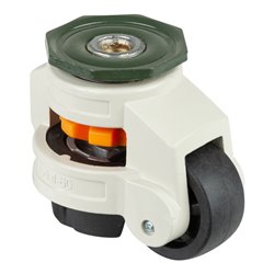 BS Rollen Heberolle W221.A90.050 Lenkrolle mit Feststeller, Raddurchmesser 50 mm,