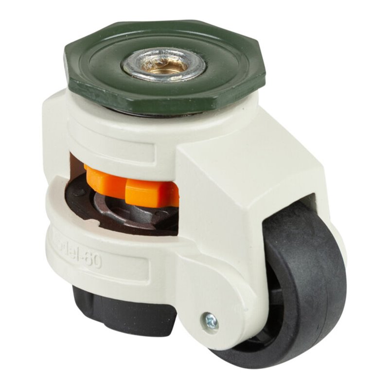 BS Rollen Heberolle W221.A90.050 Lenkrolle mit Feststeller, Raddurchmesser 50 mm,