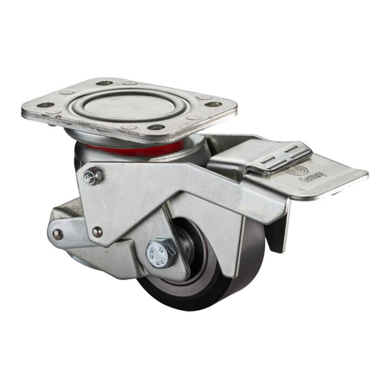 BS Rollen Heberolle W120.C10.080 Lenkrolle mit Feststeller, Raddurchmesser 80 mm,