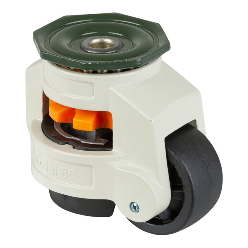 BS Rollen Heberolle W221.A90.062 Lenkrolle mit Feststeller, Raddurchmesser 62 mm,