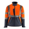 Mascot Kiama Soft Shell Jacke Größe 4XL, hi-vis orange/schwarzblau