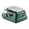 Metabo Akku-Power-Adapter PowerMaxx PA 12 LED-USB 12 V Anschluss + 5 V USB + LED-Licht Karton