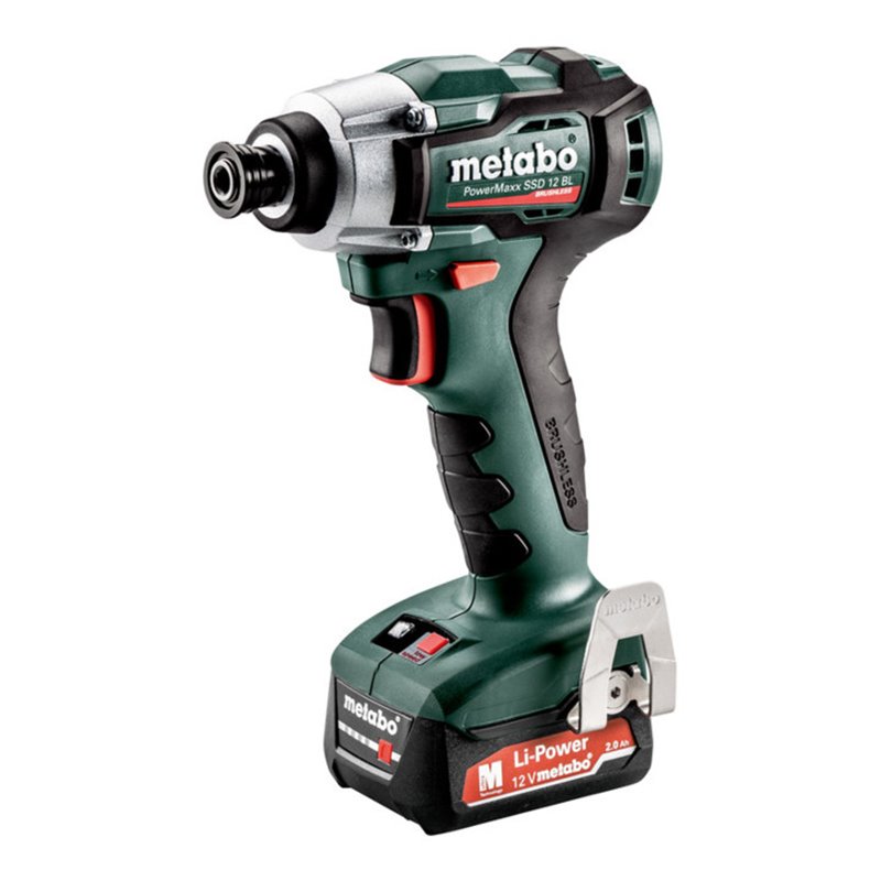 Metabo Akku-Schlagschrauber PowerMaxx SSD 12 BL metaBOX 118 12V 2x2Ah Li-Power + SC 30