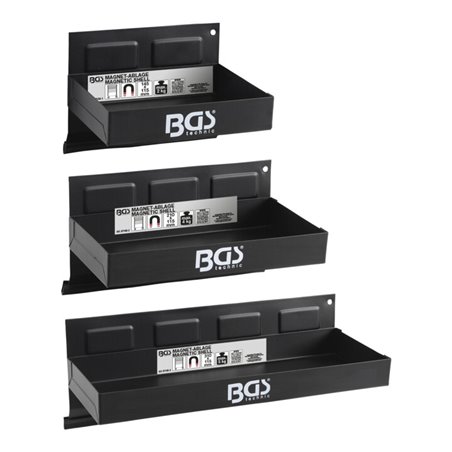 BGS Magnet-Ablagen-Satz 150 / 210 / 310 mm 3-tlg.