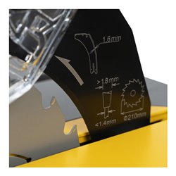 DEWALT Akku-Tischkreissäge 54V Basisversion DCS7485N-XJ