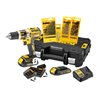 DEWALT Schlagbohrschrauber-Set 18V 1,5 Ah mit Zubehör DCK795S2T-QW