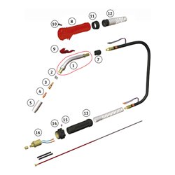 Schweißkraft MIG/MAG-Schweißbrenner SMB 25 mit Drucktaster