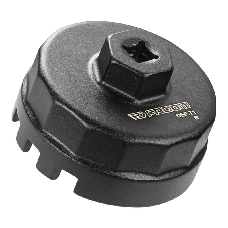 Facom Aufsetz-Ölfilterschlüssel Toyota, 4-Zylinder Benzin, Diesel Antriebe Innenvierkant 12,7 mm (1/2'), Außensechskant 28 mm