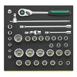 Stahlwille Wkz.Sortiment Nr.TCS 50/52/30/6QR 2/3-Teilung 36tlg.